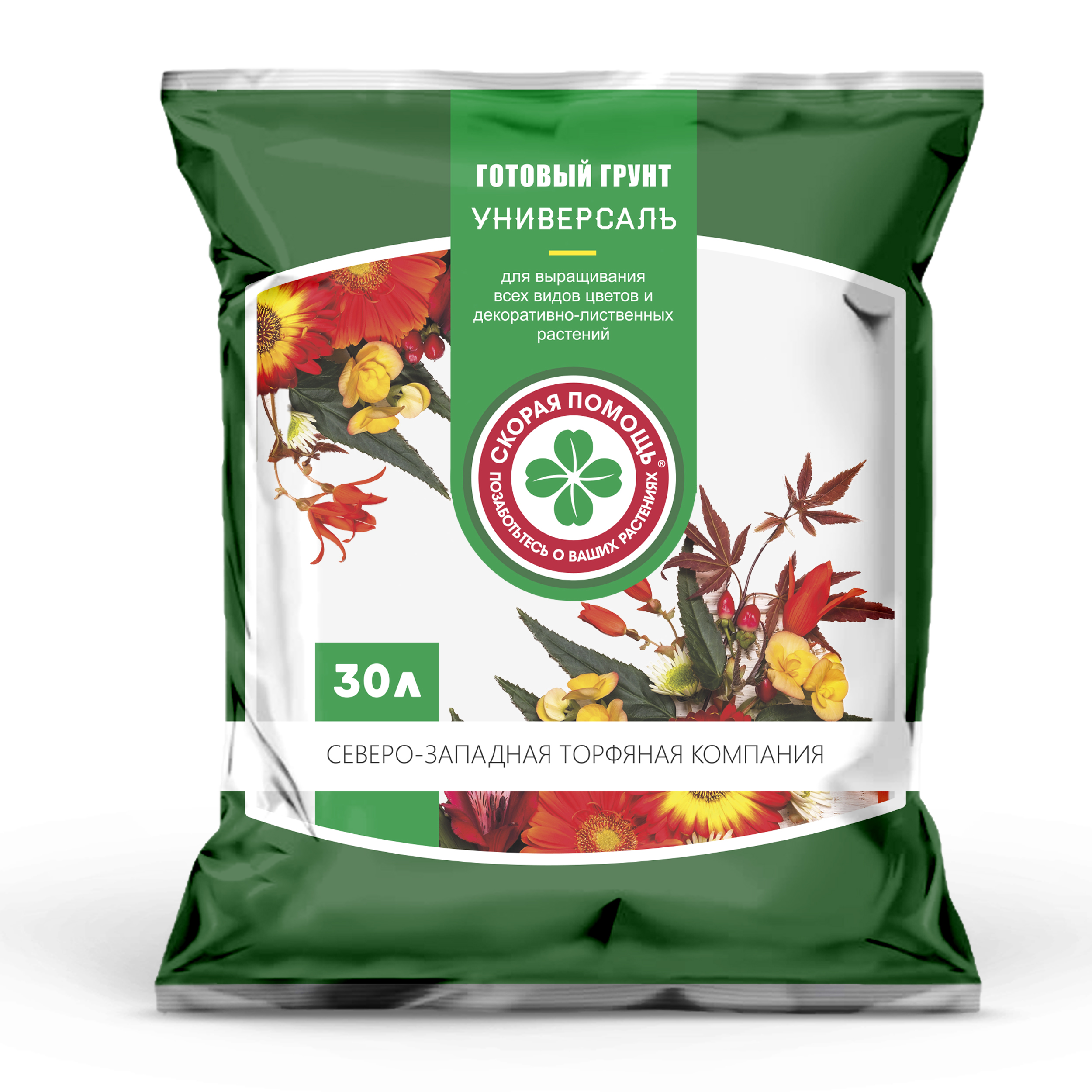 Почвогрунт СЗТК Скорая помощь Универсаль 30 л.